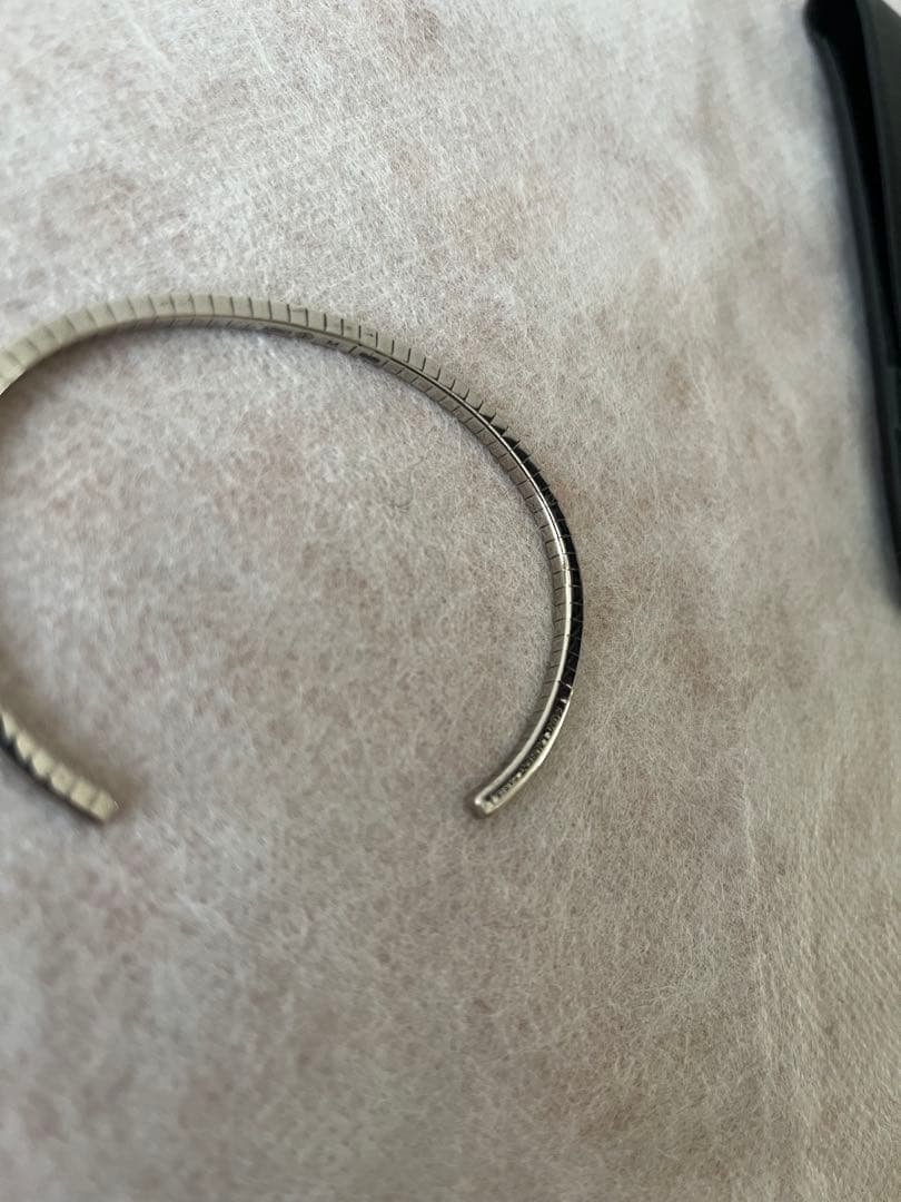 SAINT LAURENT シルバーバングル　サンローラン　サイズM アクセ