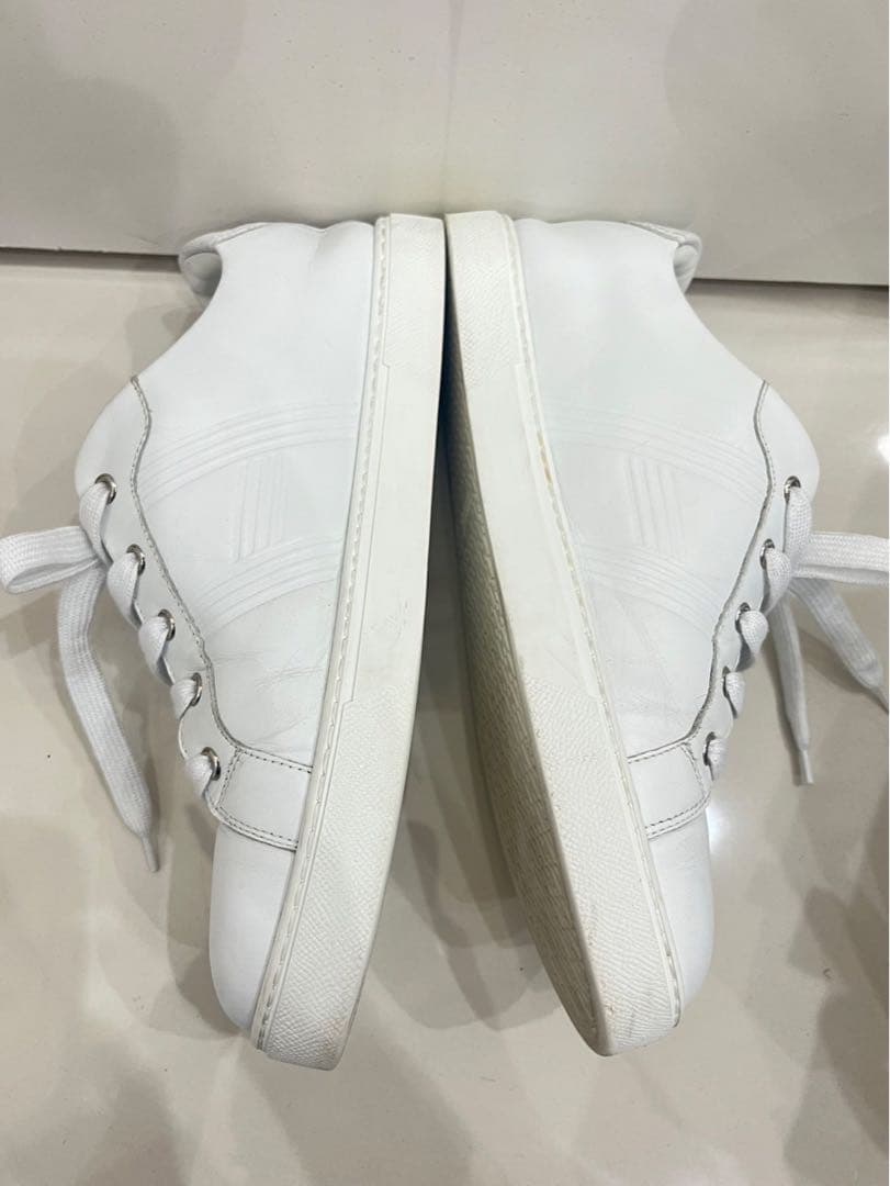 【招き猫】HERMES スニーカー レザー FR201459ZH 40