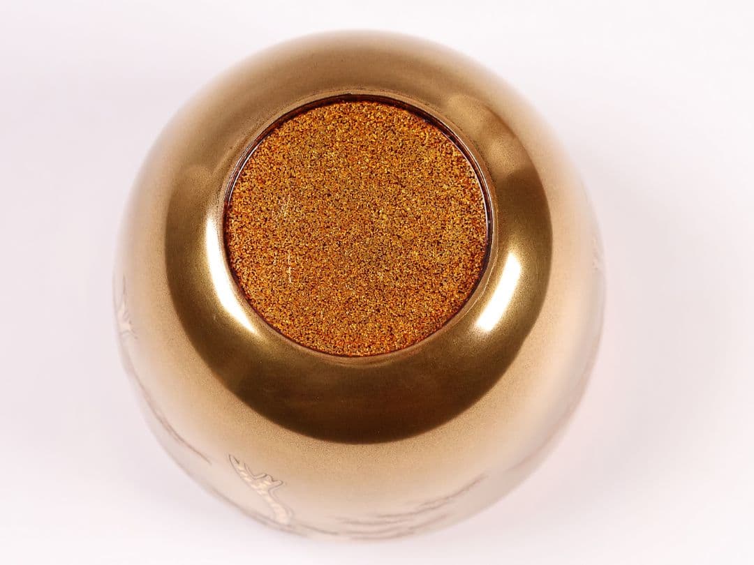 MA583 茶道具 一后一兆作 塩釜蒔絵 棗 保証品 共箱・共布・作歴 / 梨地