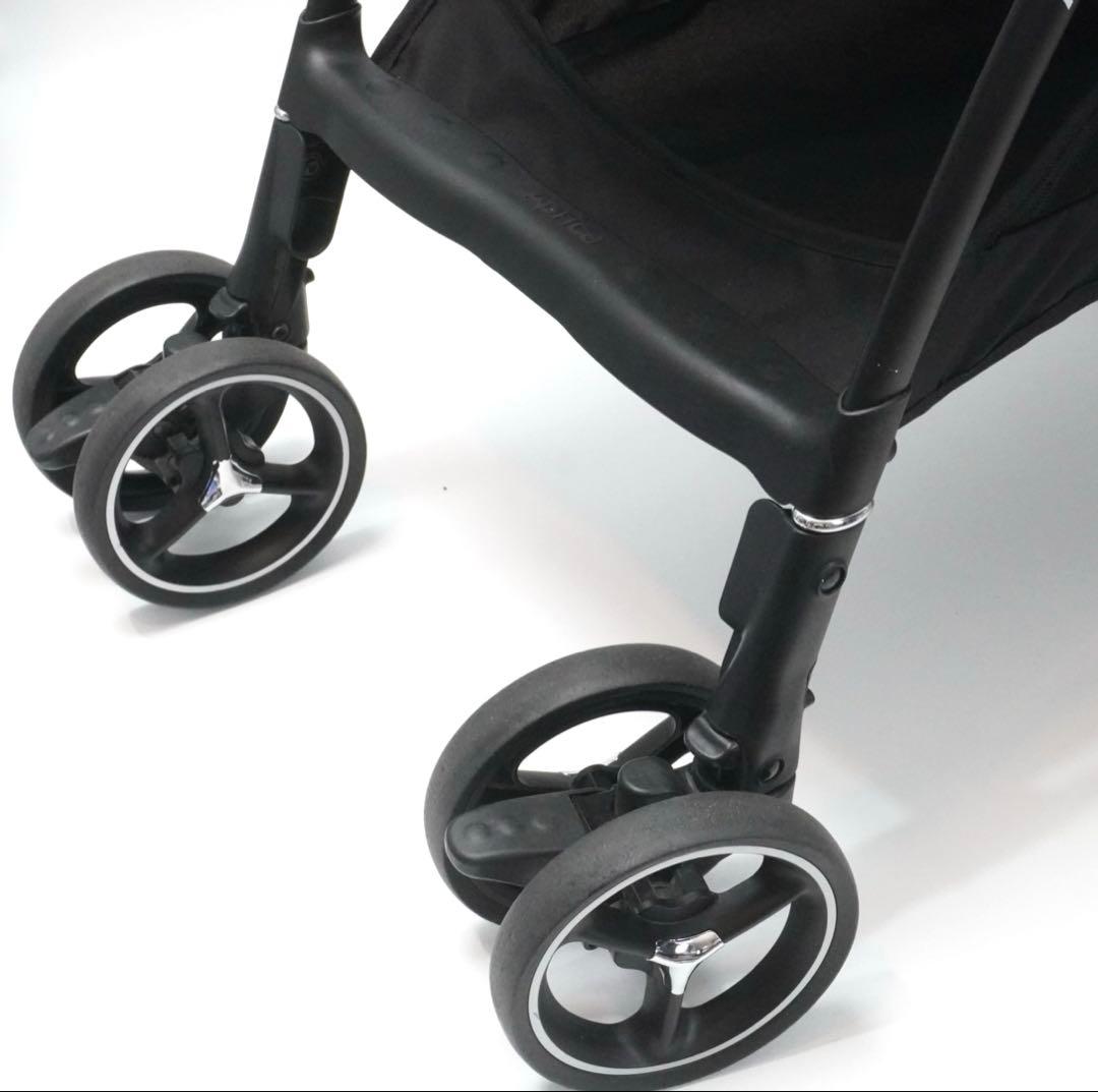 【美品】Aprica ラクーナ ビッテ クッション　ブルーアットル　ベビーカー