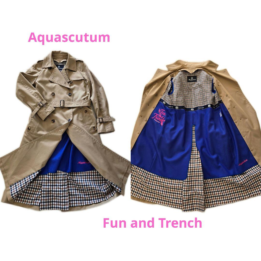 カスタム仕様Aquascutum トレンチコート大草直子ロングモデル