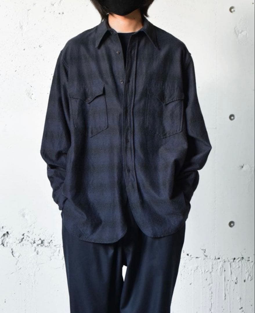 M*様 COMOLI ウールシルク ワークシャツ