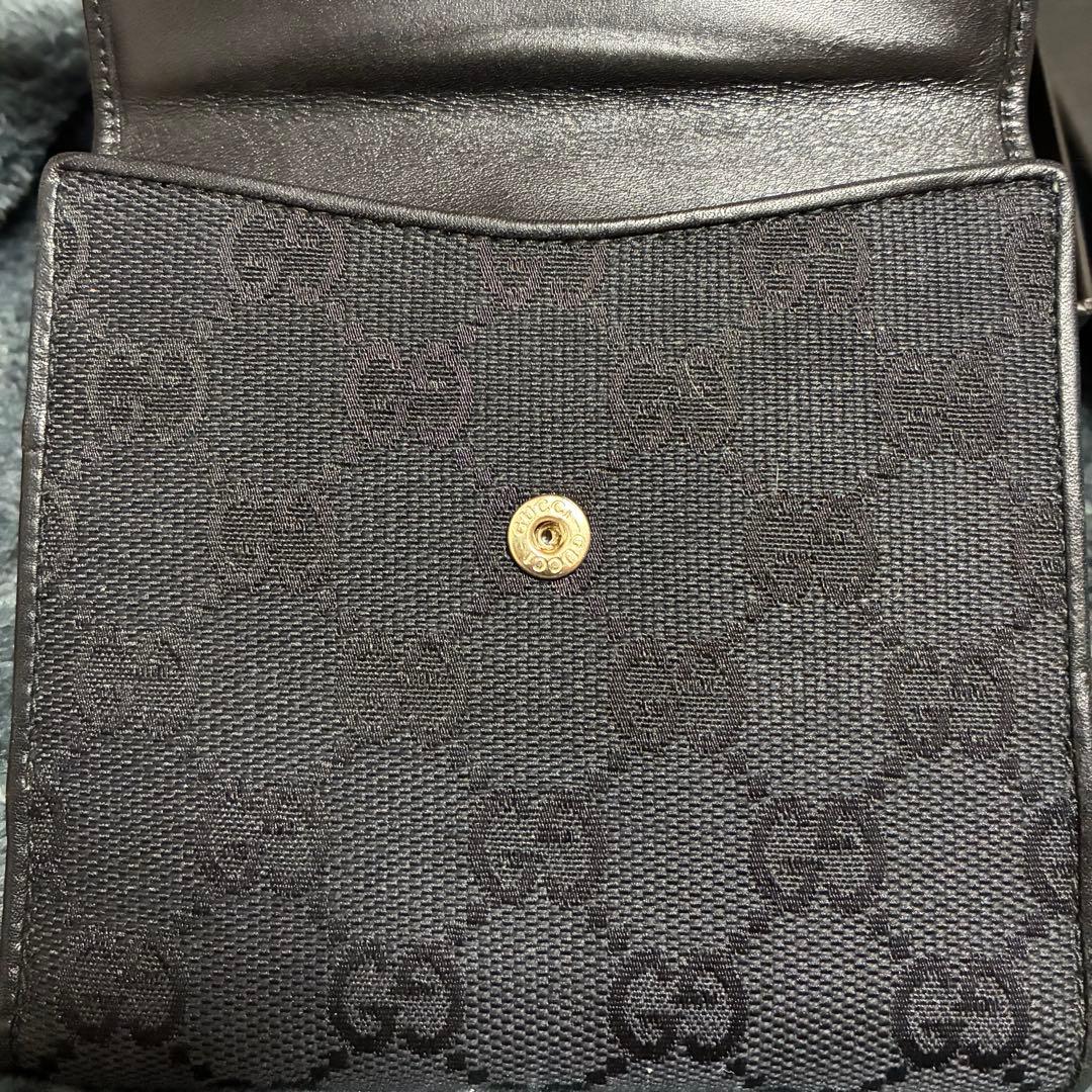お*か様 GUCCI 二つ折り財布　ジャッキー　GGライン　刻印　箱付き グッチ