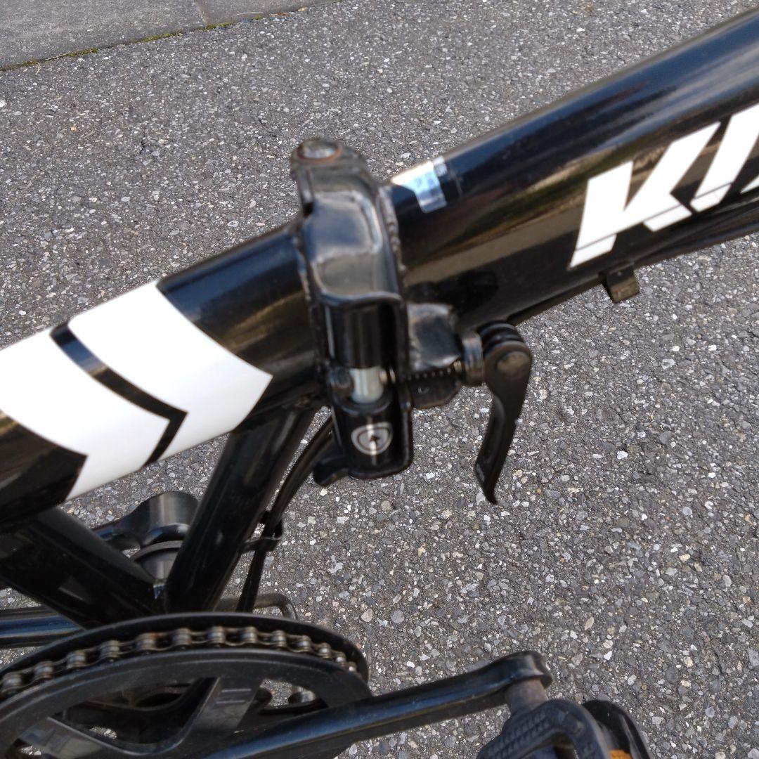 【マイ時計】KAZATO 折り畳み自転車 ブラック　20インチ