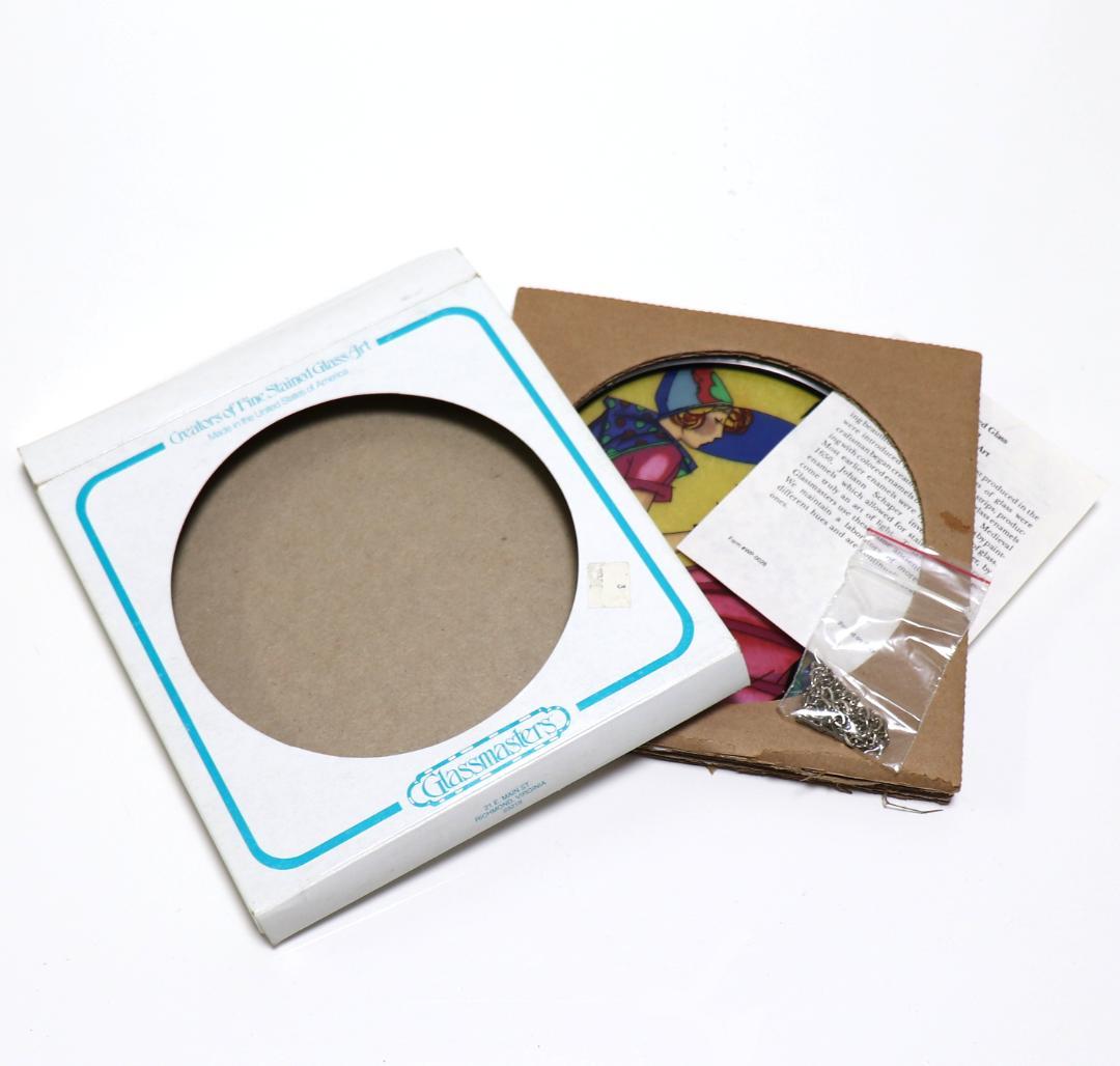 新品 チューリップと女性 ヴィンテージ ステンドグラス ホールマーク社 アメリカ