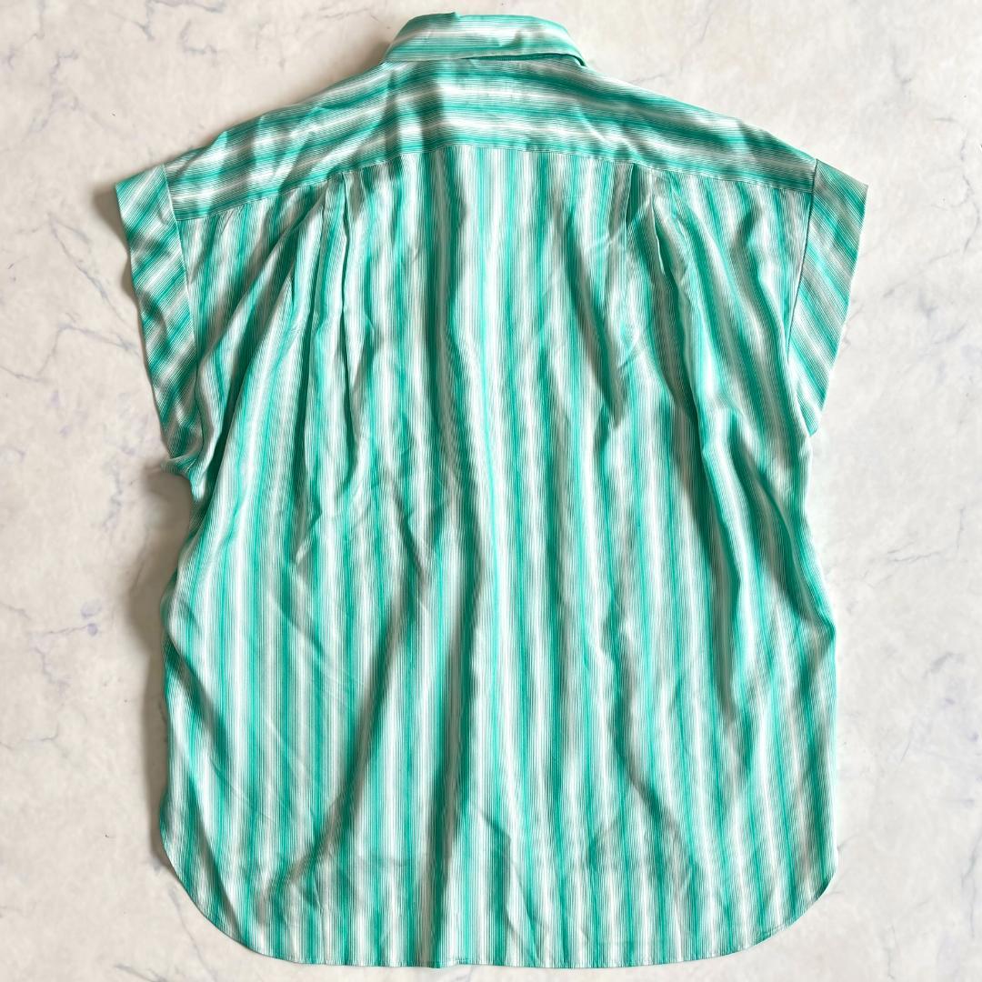 美品♪ブラミンク シルク100% フレンチスリーブブラウス 38 qx5