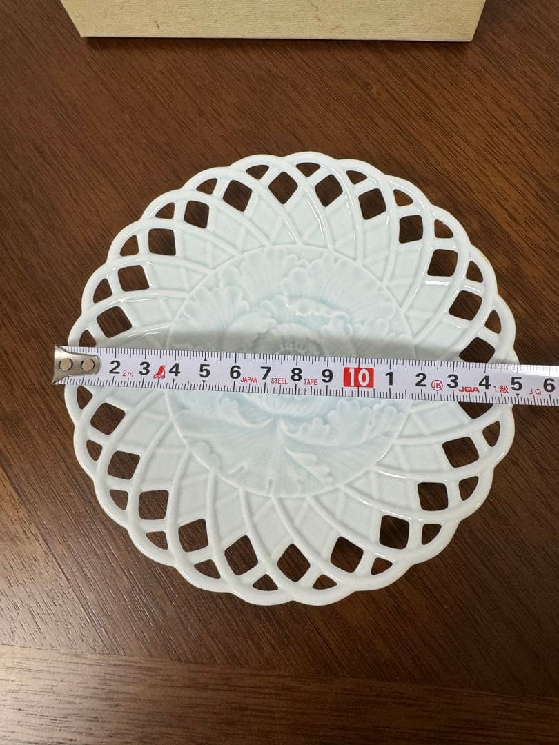 ナルミボーンチャイナ　高級磁器　牡丹柄模様の陶器皿 銘々皿　5枚セット