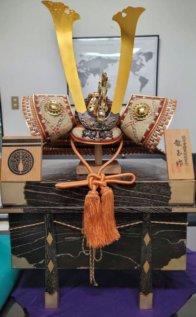飾り兜　龍玉作　五月の節句　極上兜　30号