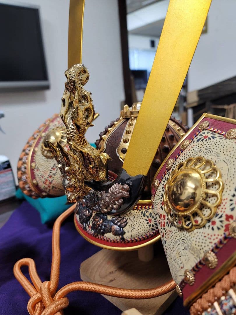 飾り兜　龍玉作　五月の節句　極上兜　30号