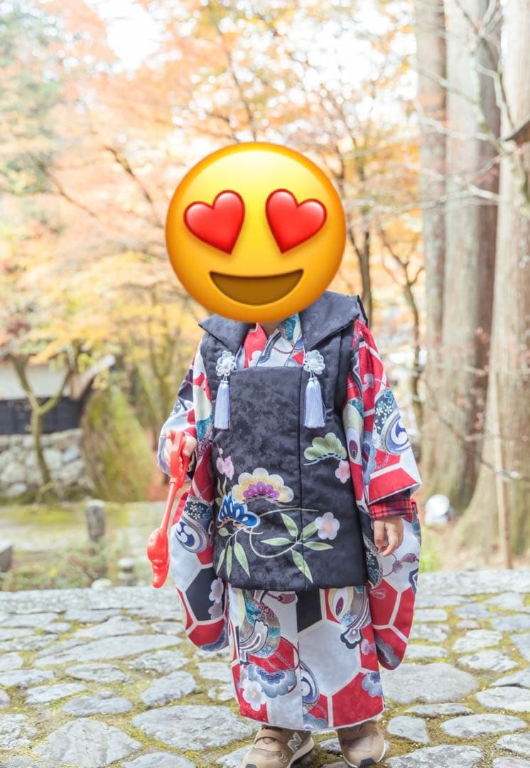 七五三　男の子　被布　着物　3歳