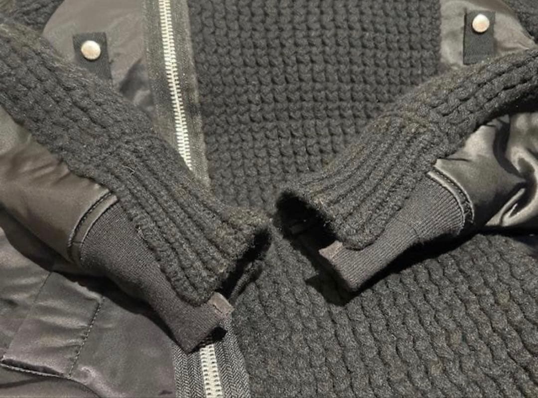 ✴︎希少✴︎sacai 23AW ナイロン × ニットブルゾン