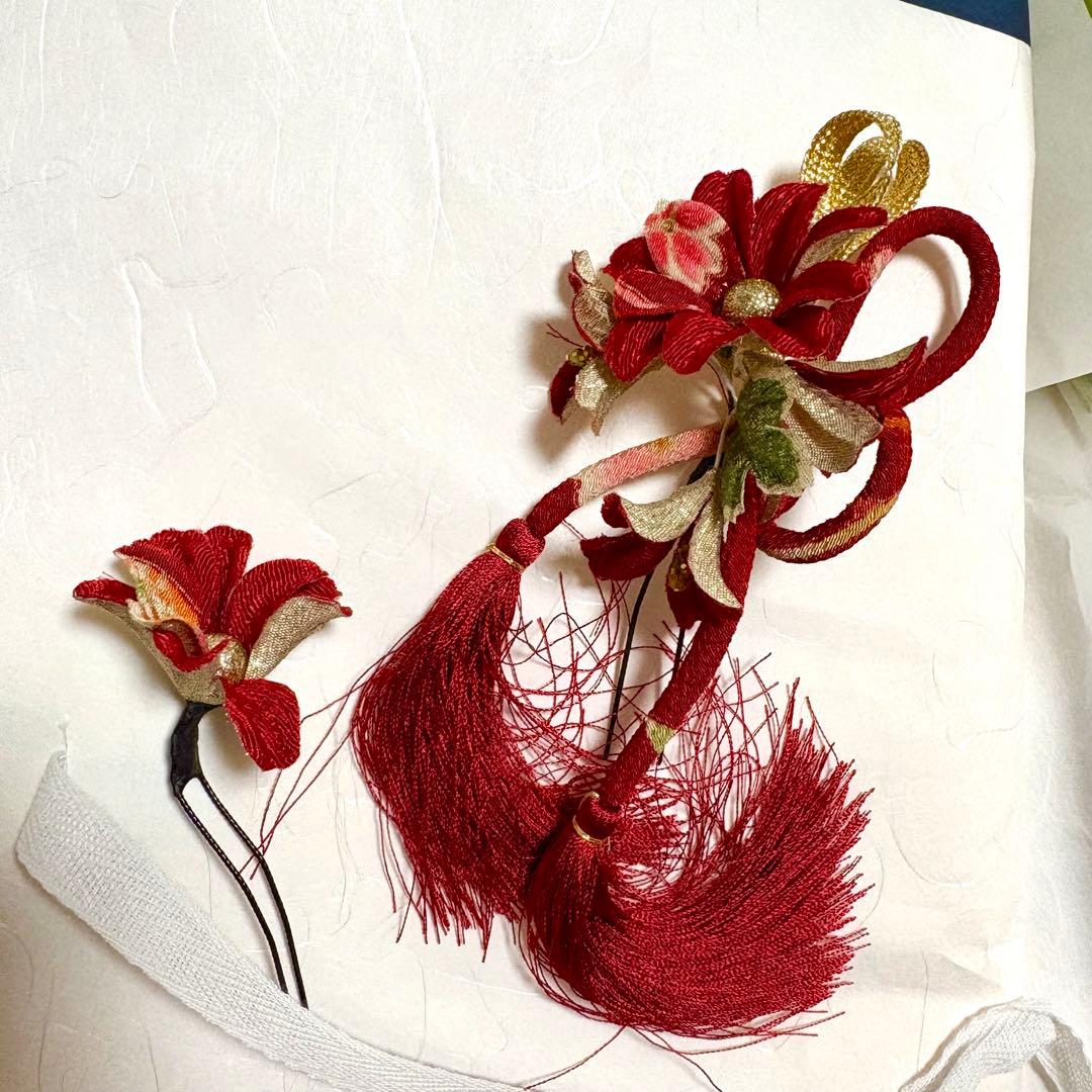 【テルまま】成人式　振袖フルセット　赤