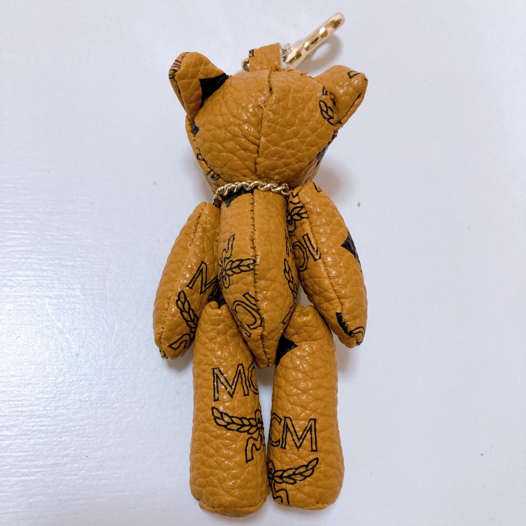 【美品】MCM エムシーエム ヴィセトス柄 ベアチャーム キーホルダー クマ