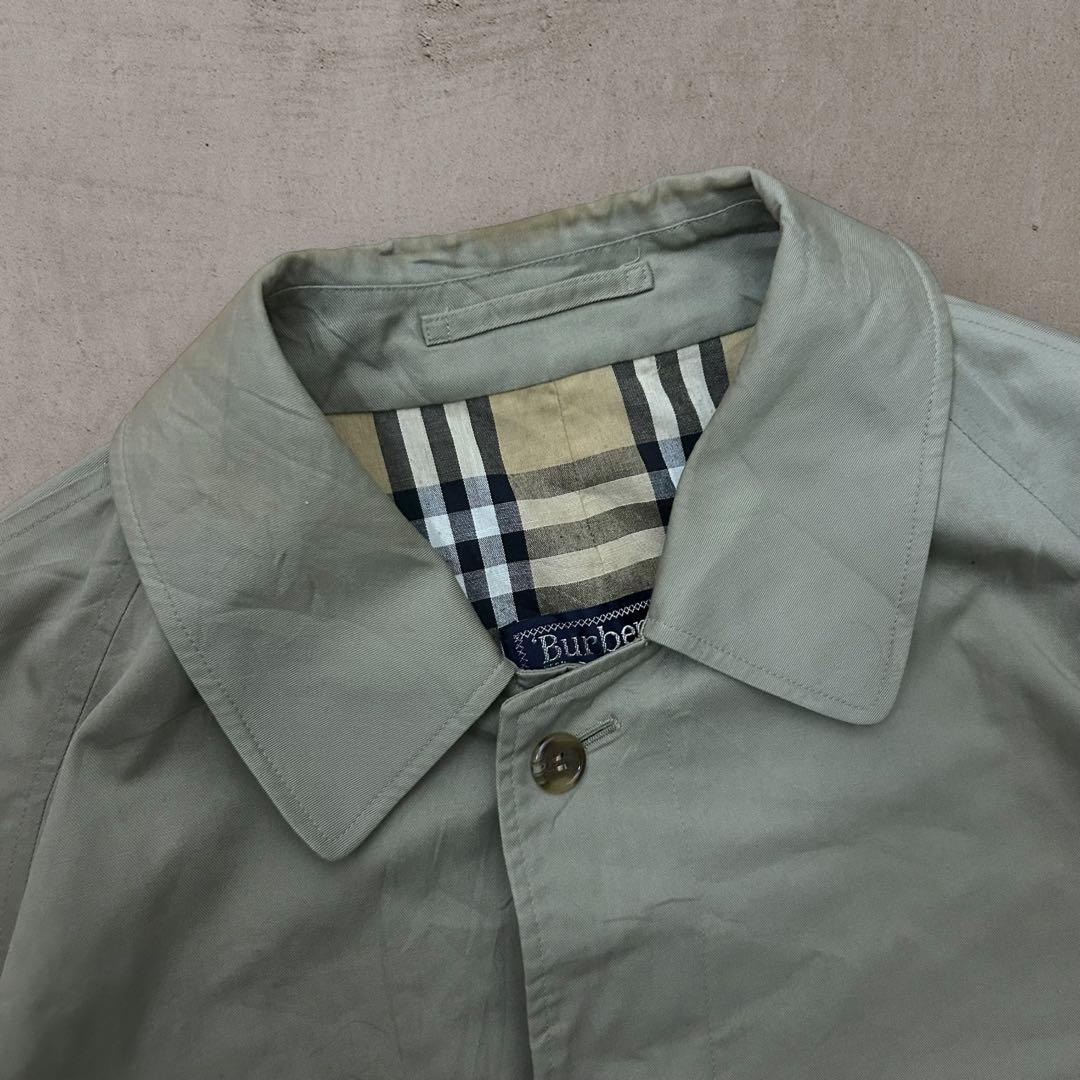 【希少】90sイングランド製バーバリーロンドンバルマカンコート古着