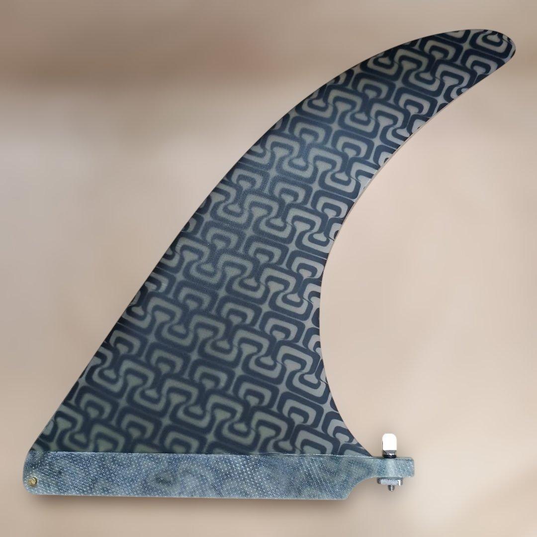 １０インチ　アートグラス仕様　ロングボード　シングルフィン　ファイバーグラス製