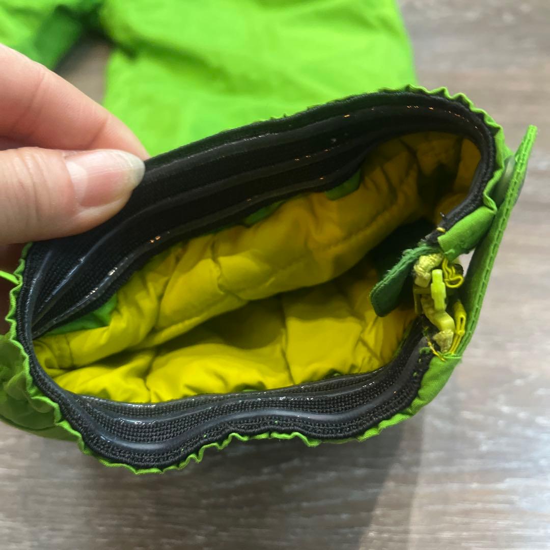 モンベル キッズ スノーウェア つなぎ 120㎝ グリーンジャンプスーツ