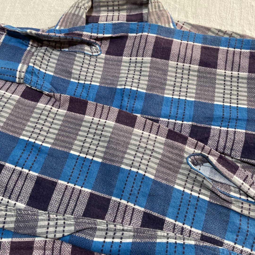 50s vintage プリントネルシャツ