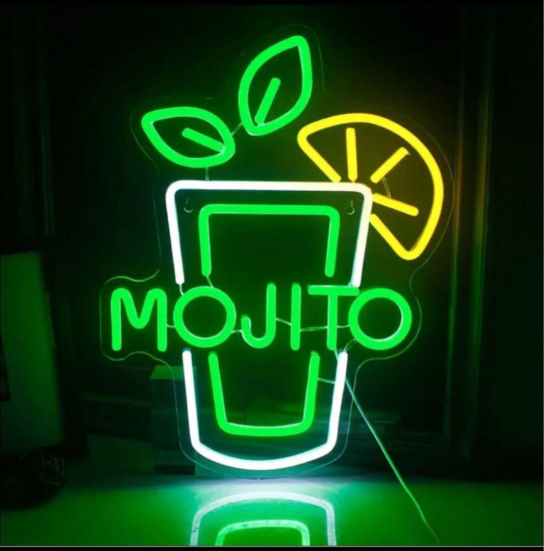 カクテル モヒート cuban キューバ お酒 ネオンサイン 看板 BAR 飲食