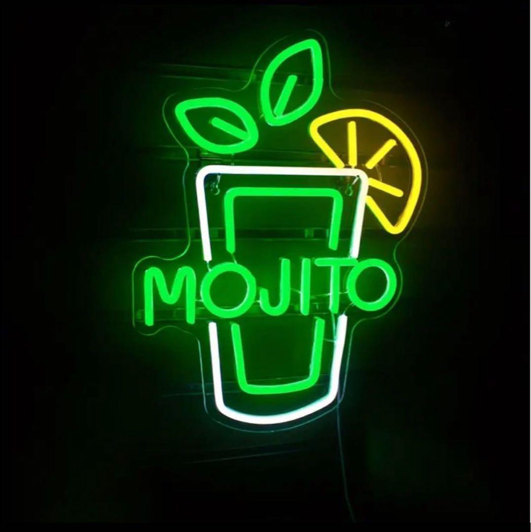 カクテル モヒート cuban キューバ お酒 ネオンサイン 看板 BAR 飲食