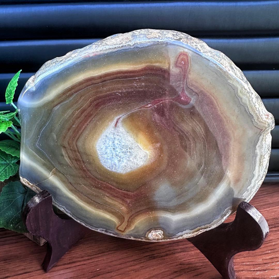 【精神の安定 浄化】高品質☆瑪瑙プレート☆アゲートパワーストーン原石A1178