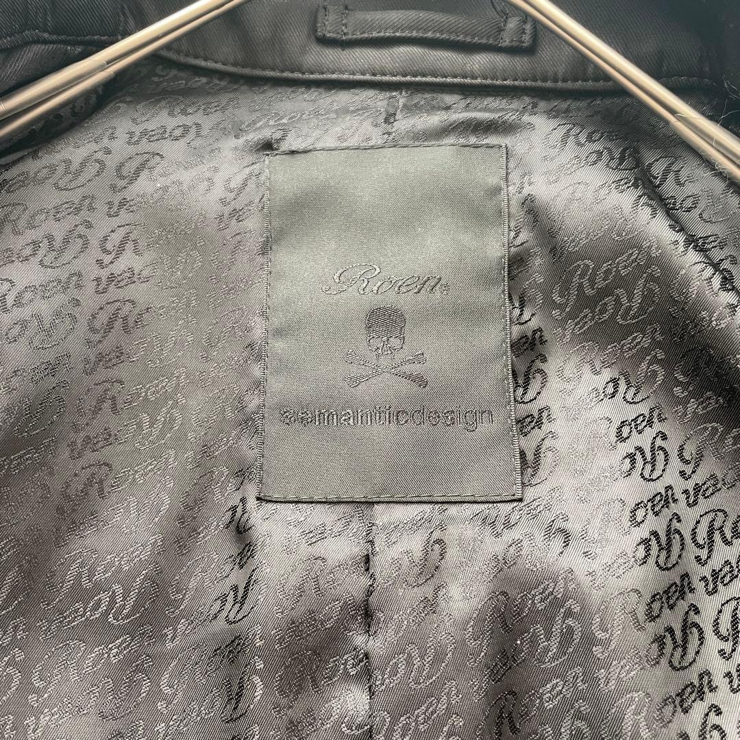 Roen Samantic design ダブル　トレンチ　コート　スカル