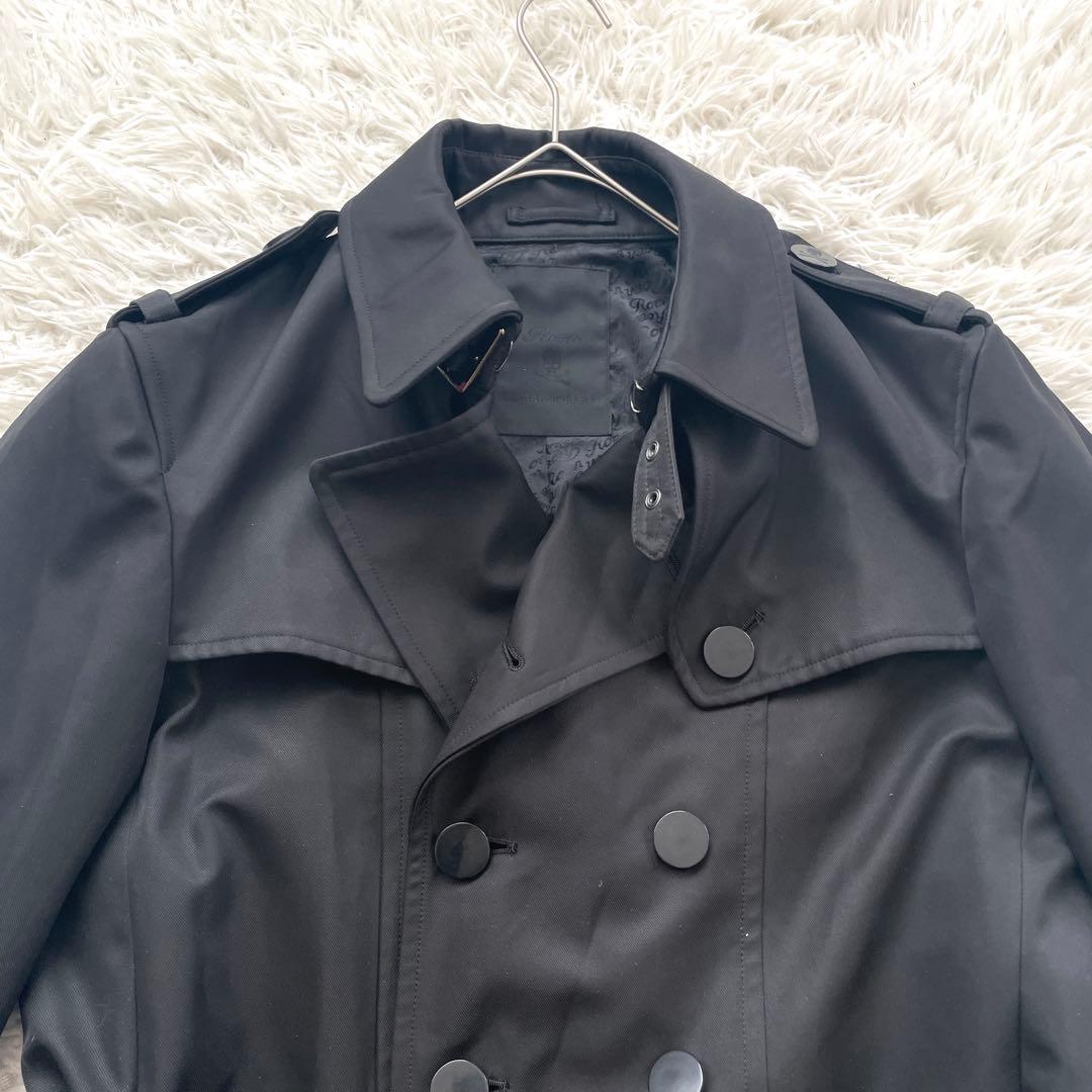 Roen Samantic design ダブル　トレンチ　コート　スカル