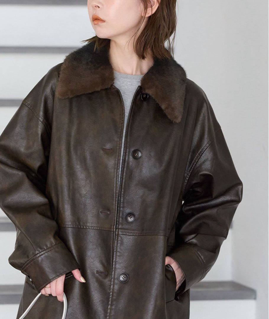 最終値下げJOURNALSTANDERD ウォッシャブルフェイクレザージャケット