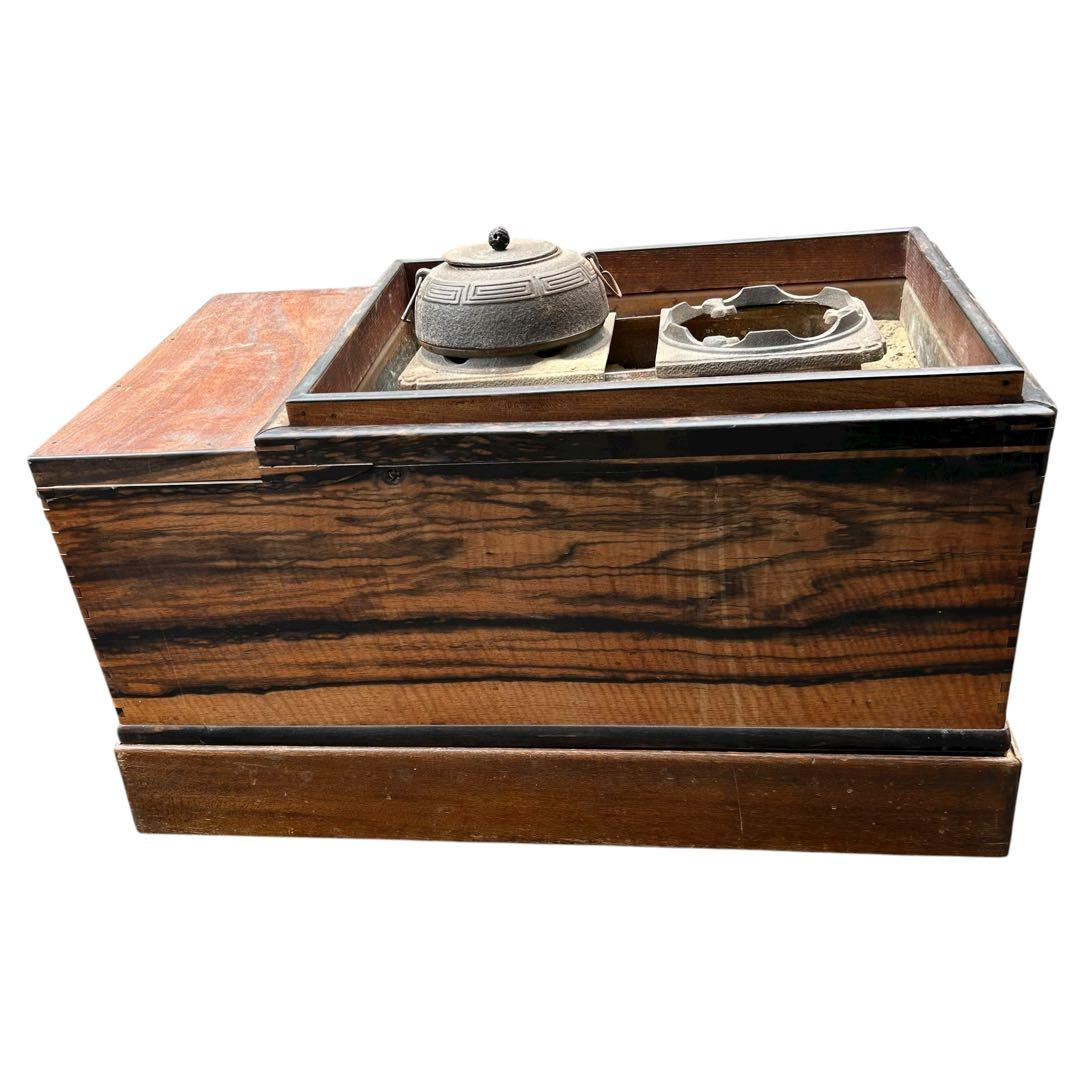 関東火鉢 長火鉢 囲炉裏 古民具 茶道具 レトロ 古民家 木製 和家具