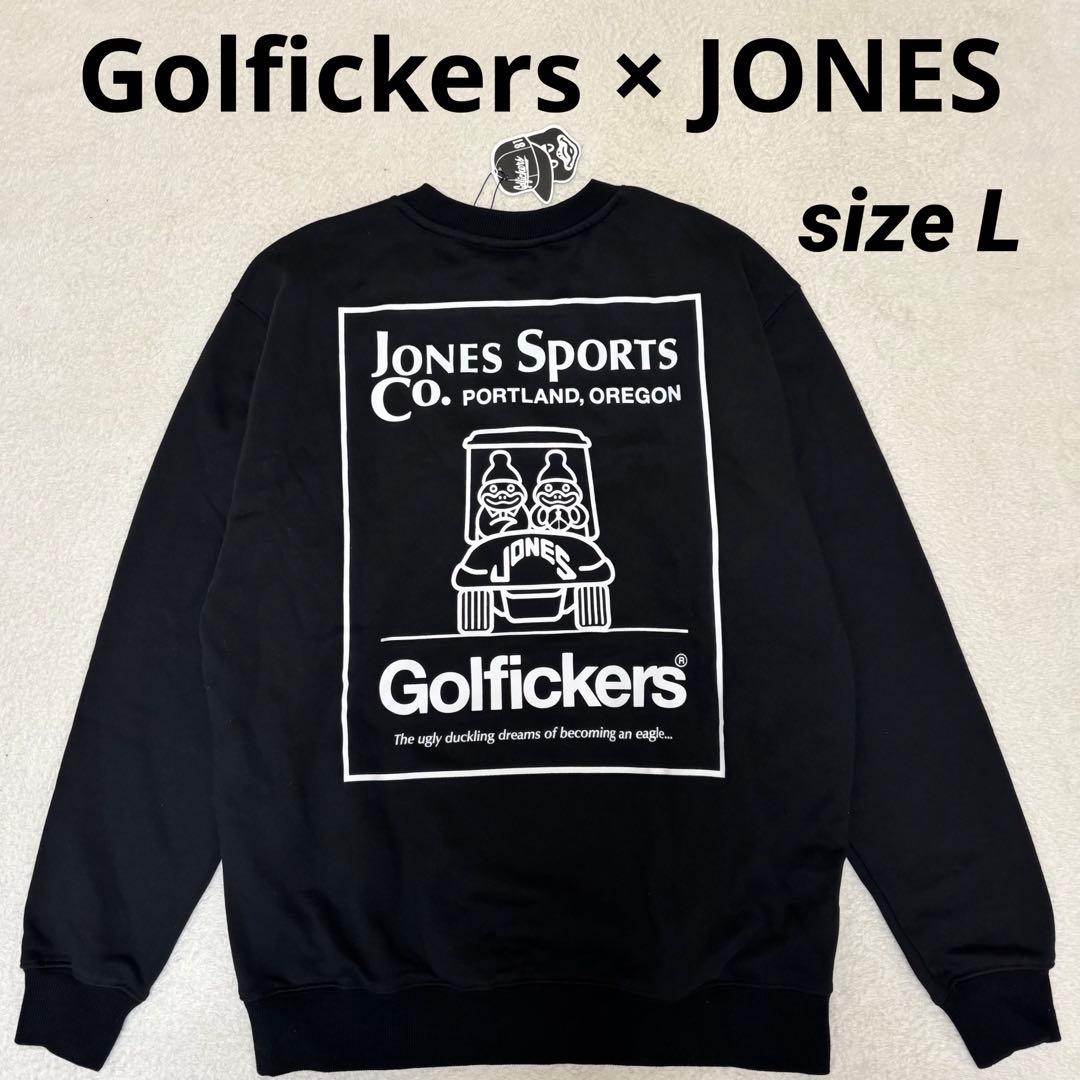 Golfickers × JONES スエット トレーナー ブラック Lサイズ