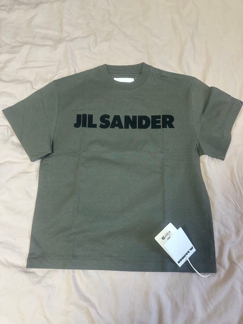 正規品　白ポーチ付き！　JIL SANDER 半袖ロゴTシャツ オリーブ