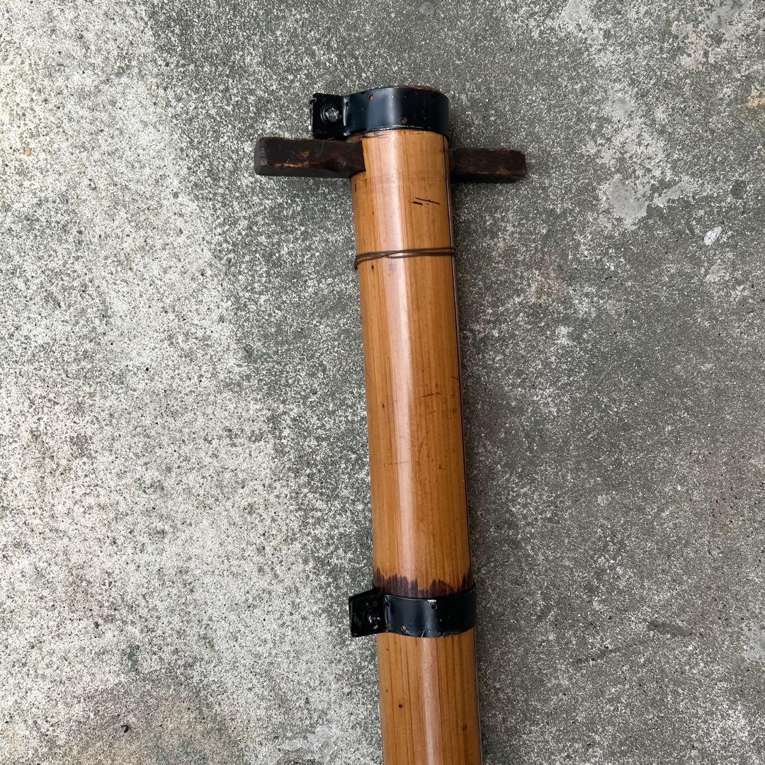 古民具　時代物　自在鉤　囲炉裏　竈門　アンティーク　魚　インテリア　竹