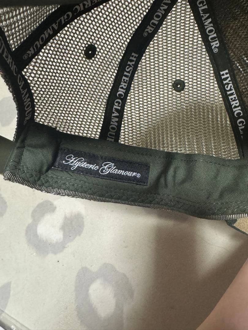 ヒステリックグラマー WOODLAND メッシュキャップ 迷彩柄