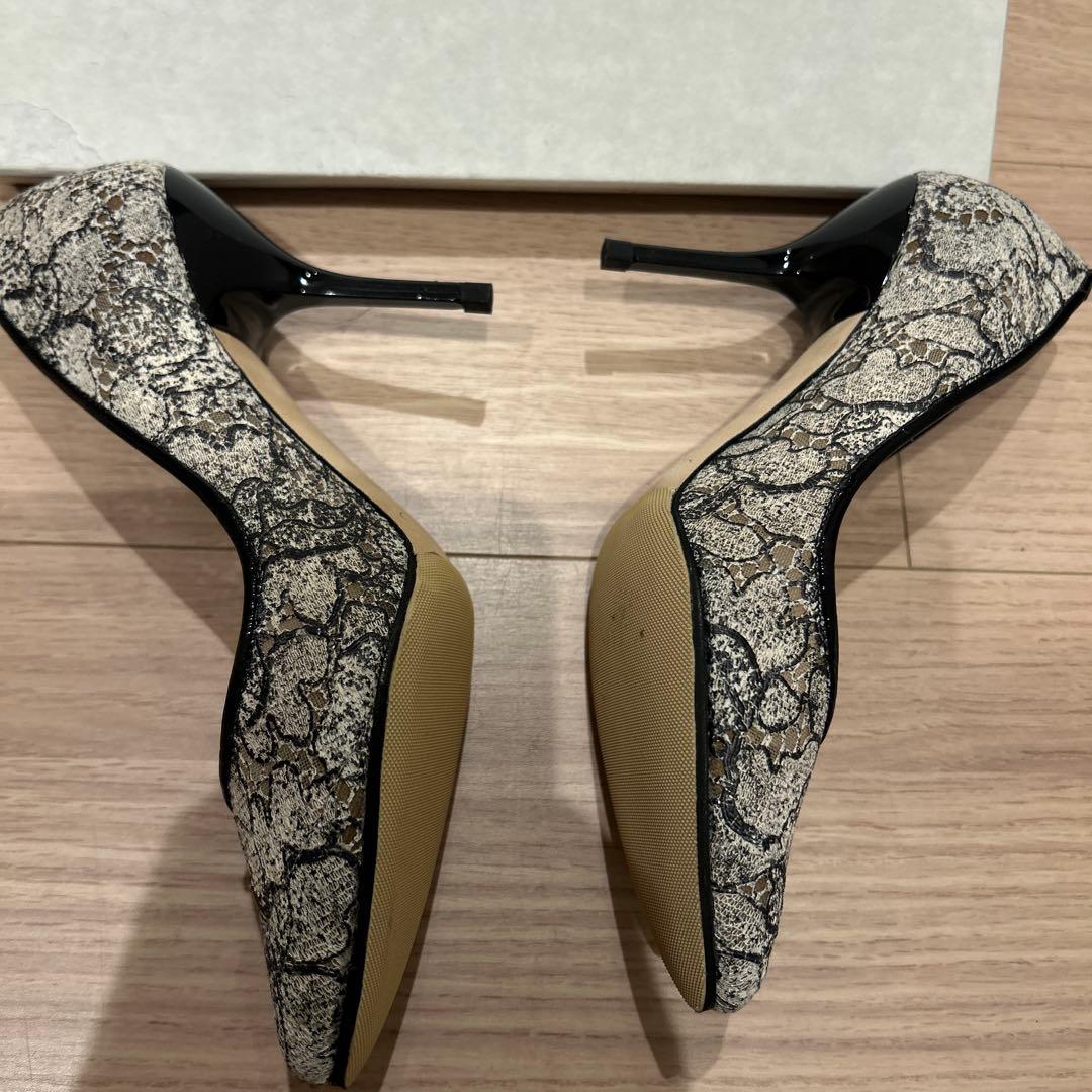 JIMMY CHOO レースパンプス　37 中古美品　ヒール