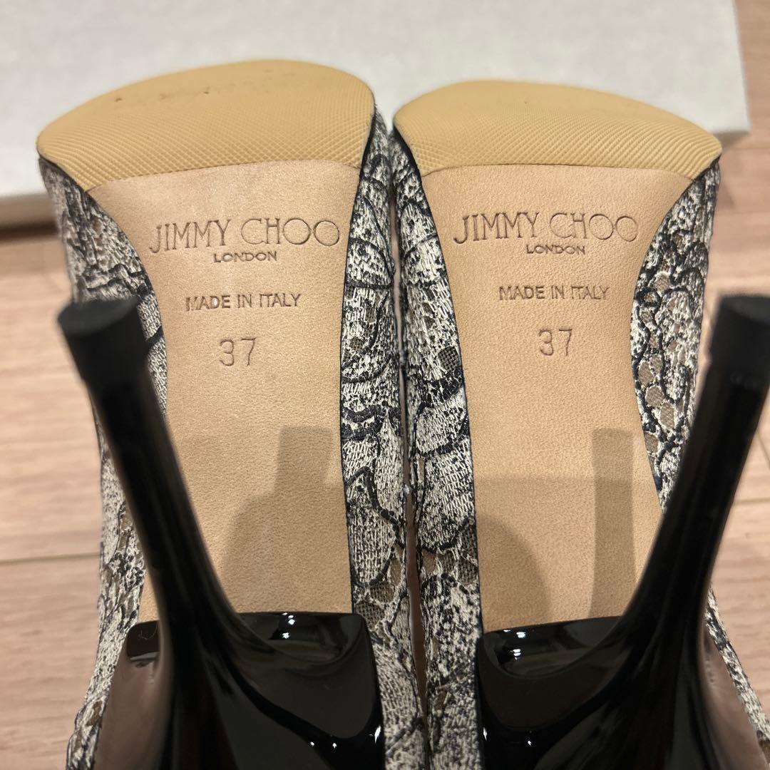 JIMMY CHOO レースパンプス　37 中古美品　ヒール