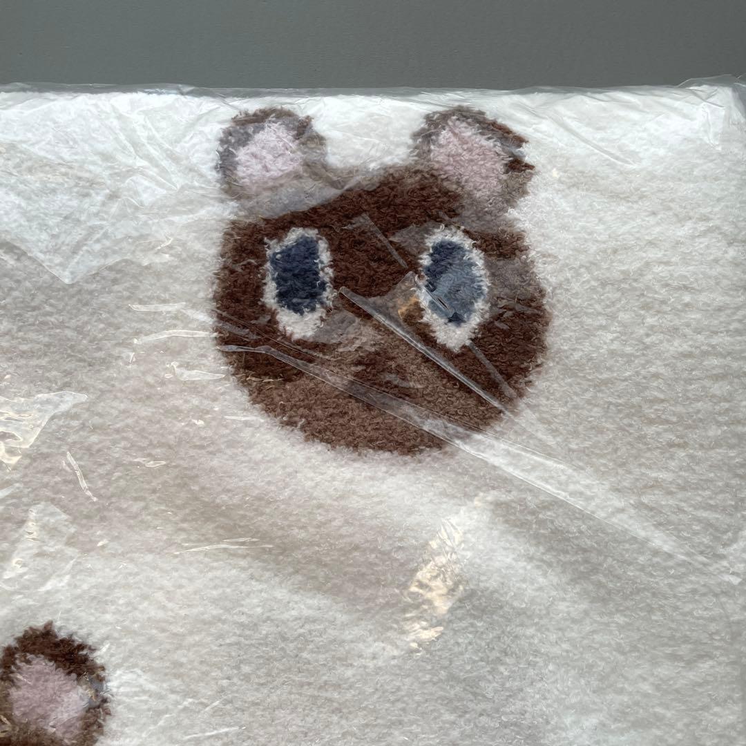 ジェラートピケ あつまれどうぶつの森　つぶまめ　ジャガードブランケット　あつ森