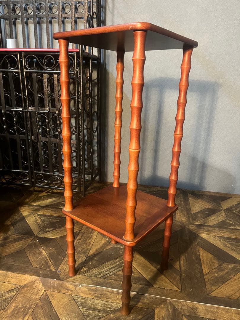 木製 棚 インテリア 電話台 昭和レトロ 当時物