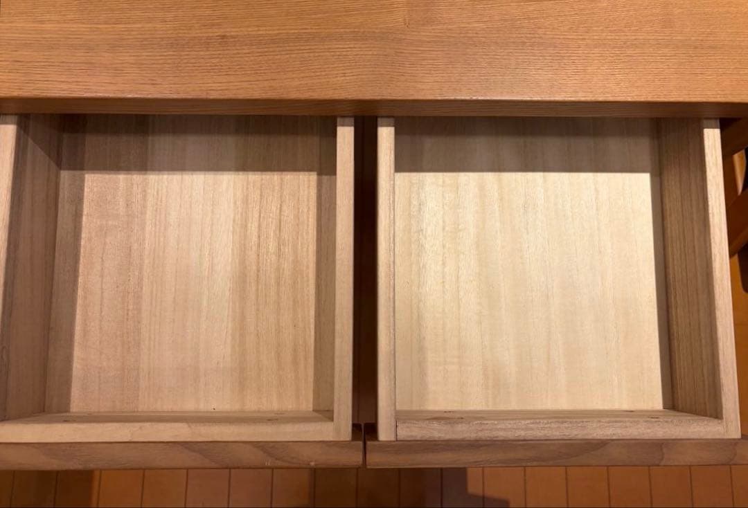 無印良品 デスク 美品 /タモ材 パーソナルデスク 幅80cm （2）