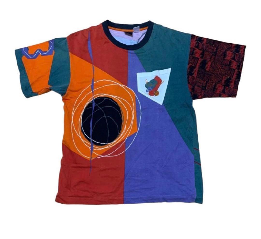 h*a様 ヴィンテージ jordan ジョーダン 総柄 Tシャツ　オールド　ナイ