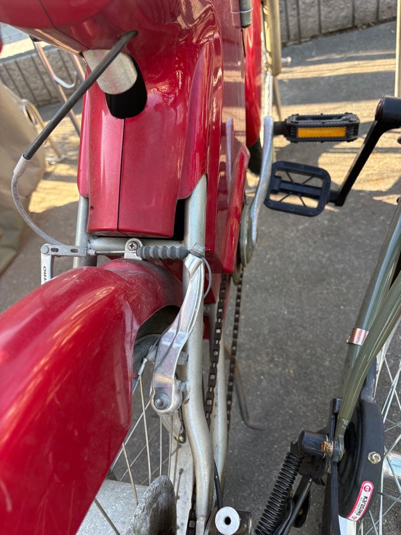 mini ebike 赤 鍵付き