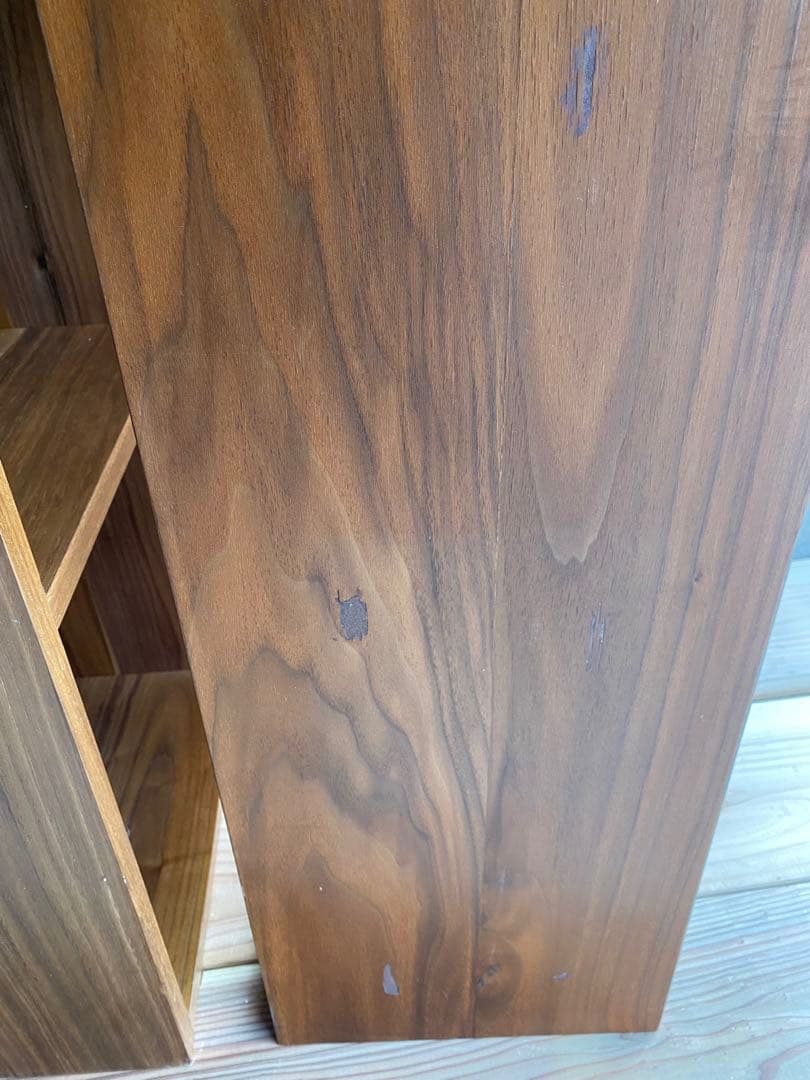 ✨人気✨お得✨無印スタッキングシェルフ5×1ウォールナットの2台セット