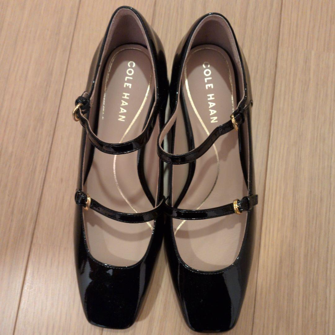 (Mini)【新品未使用】COLE HAAN ブラック ストラップパンプス