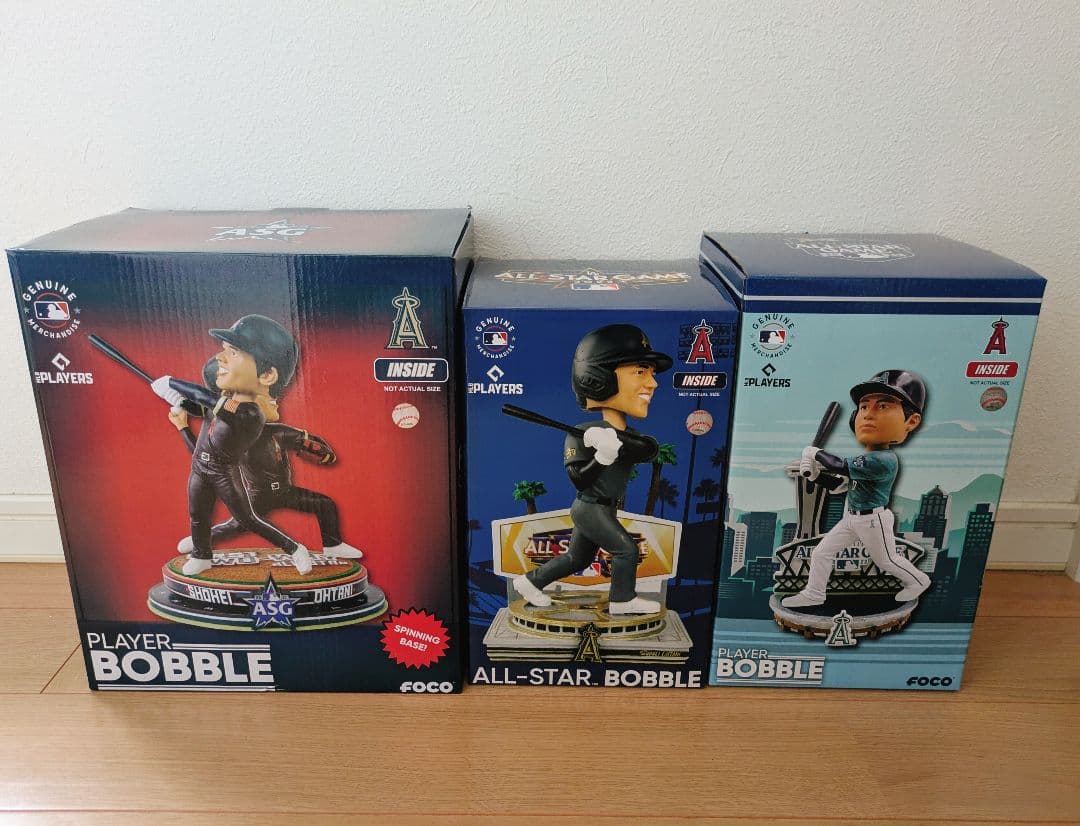 大谷翔平 ボブルヘッド オールスター 21、22、23年の3種類 FOCO製限定