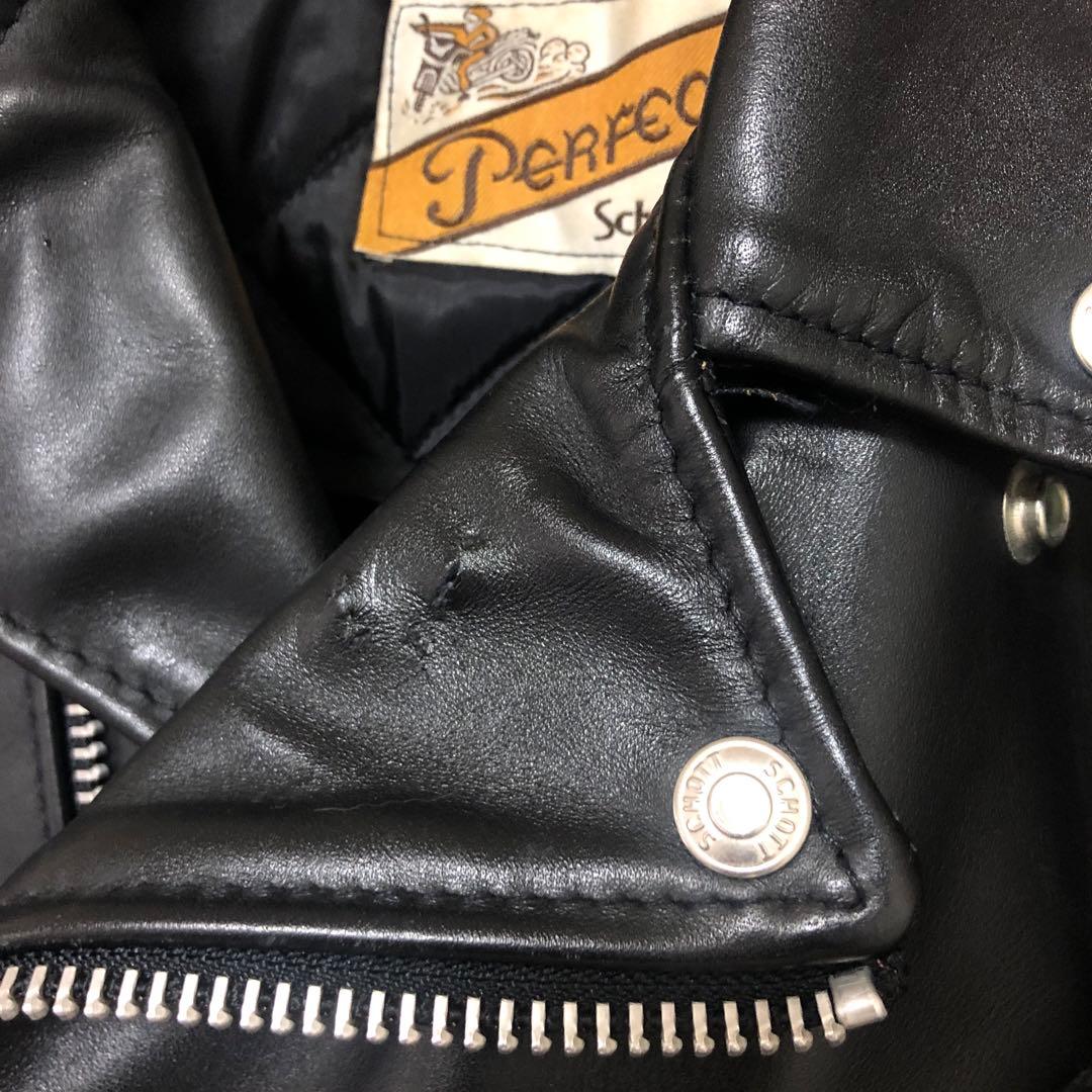 1月末までSALE中⭐️schott ショット ライダースジャケット　ダブル　32