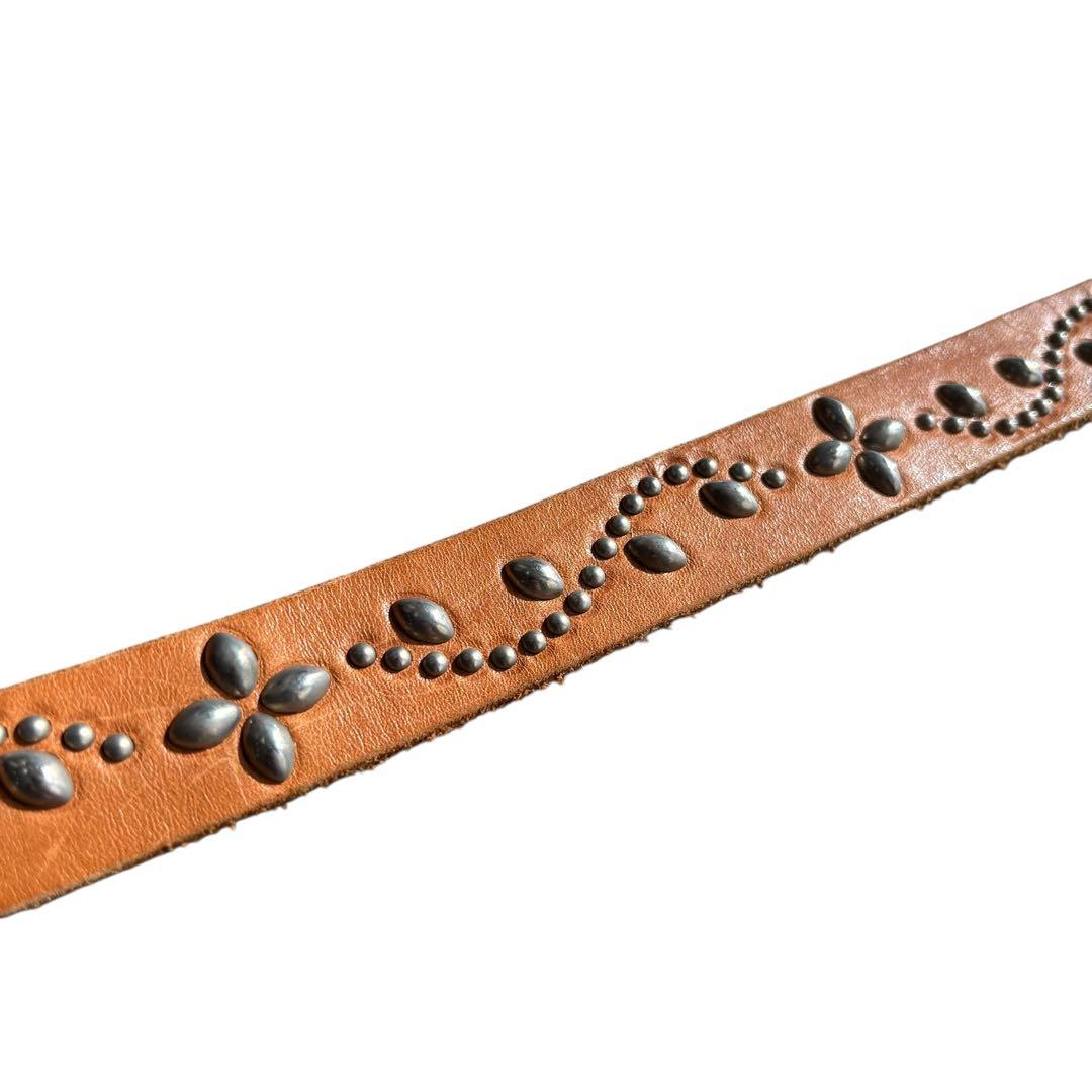 あ*様 【USA製】HTC ナローベルト 34 フラワースタッズ エイチティーシ