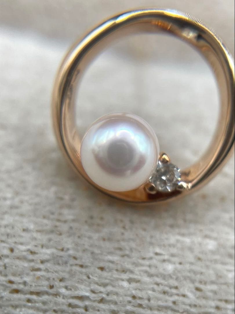 専用JA150★高級 あこや真珠3mm〜3.5mm ダイヤ K18PGピアス鑑付