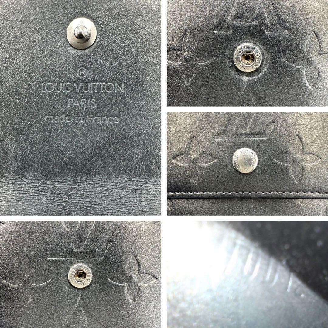 【美品】ルイヴィトン Wホック財布 モノグラム マット 3つ折り財布