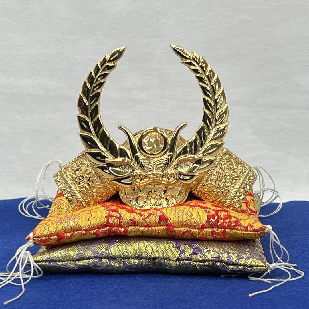 端午の節句　出世豆兜黄金兜　家康モデル