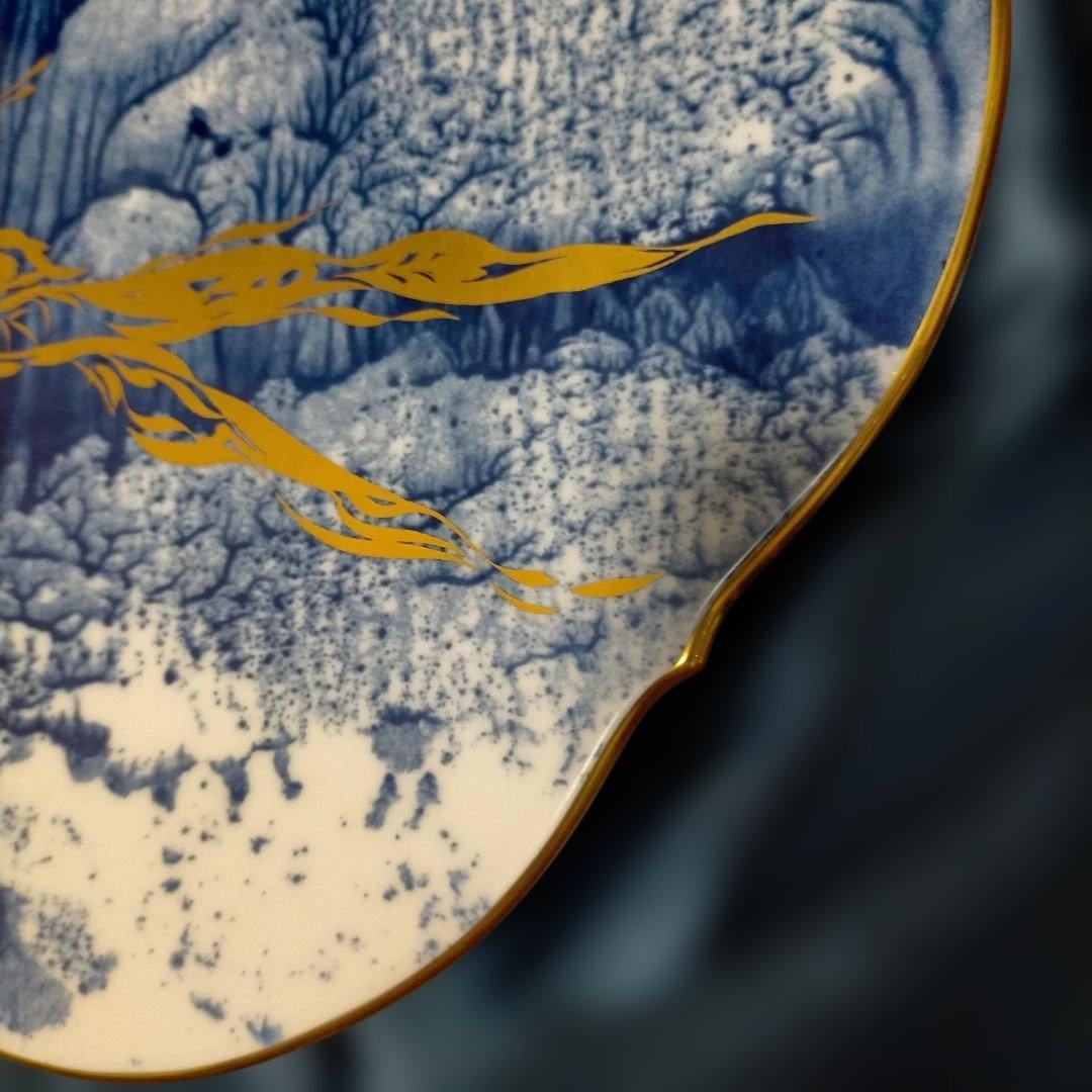 MEISSEN マイセン 1994年 イヤープレート 公園の風景