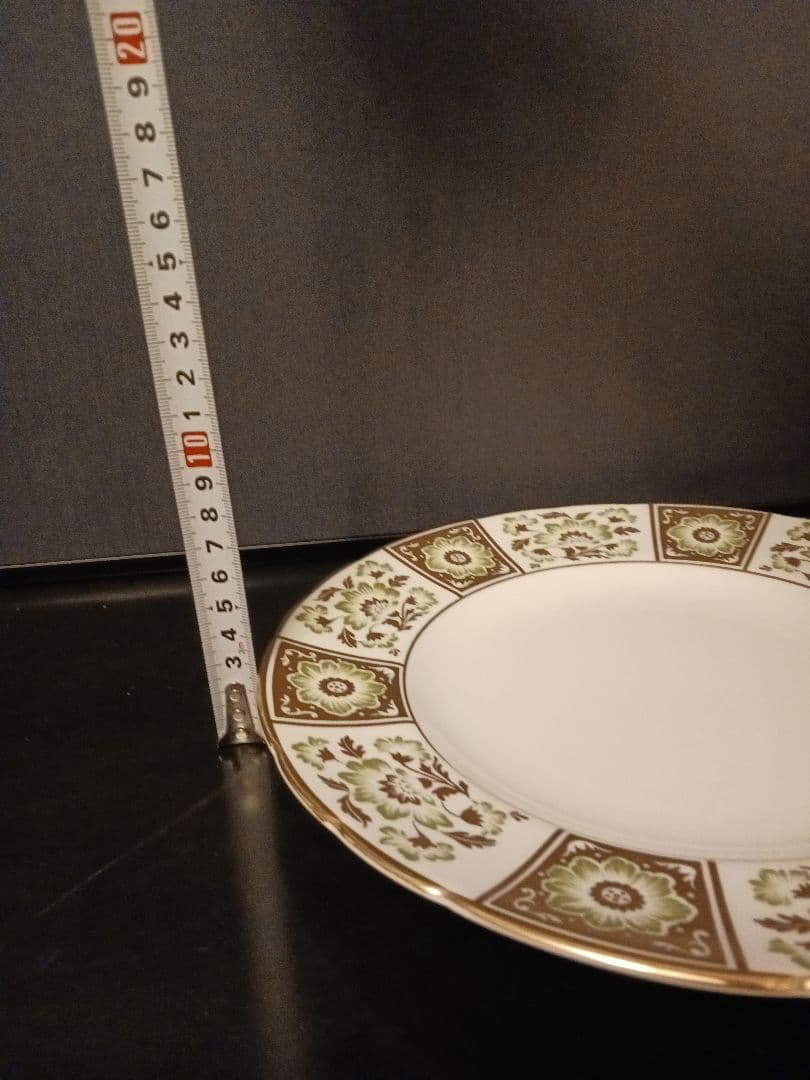 ロイヤルクラウンダービー グリーンダービーパネル プレート27cm ①