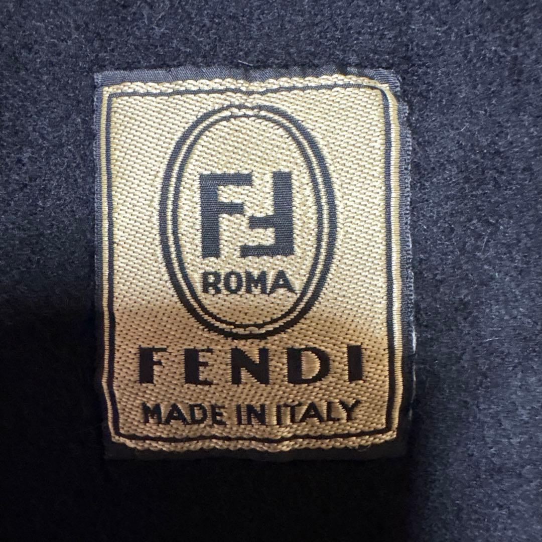 FENDI 黒 カシミヤ ロシアンセーブルファー ストール